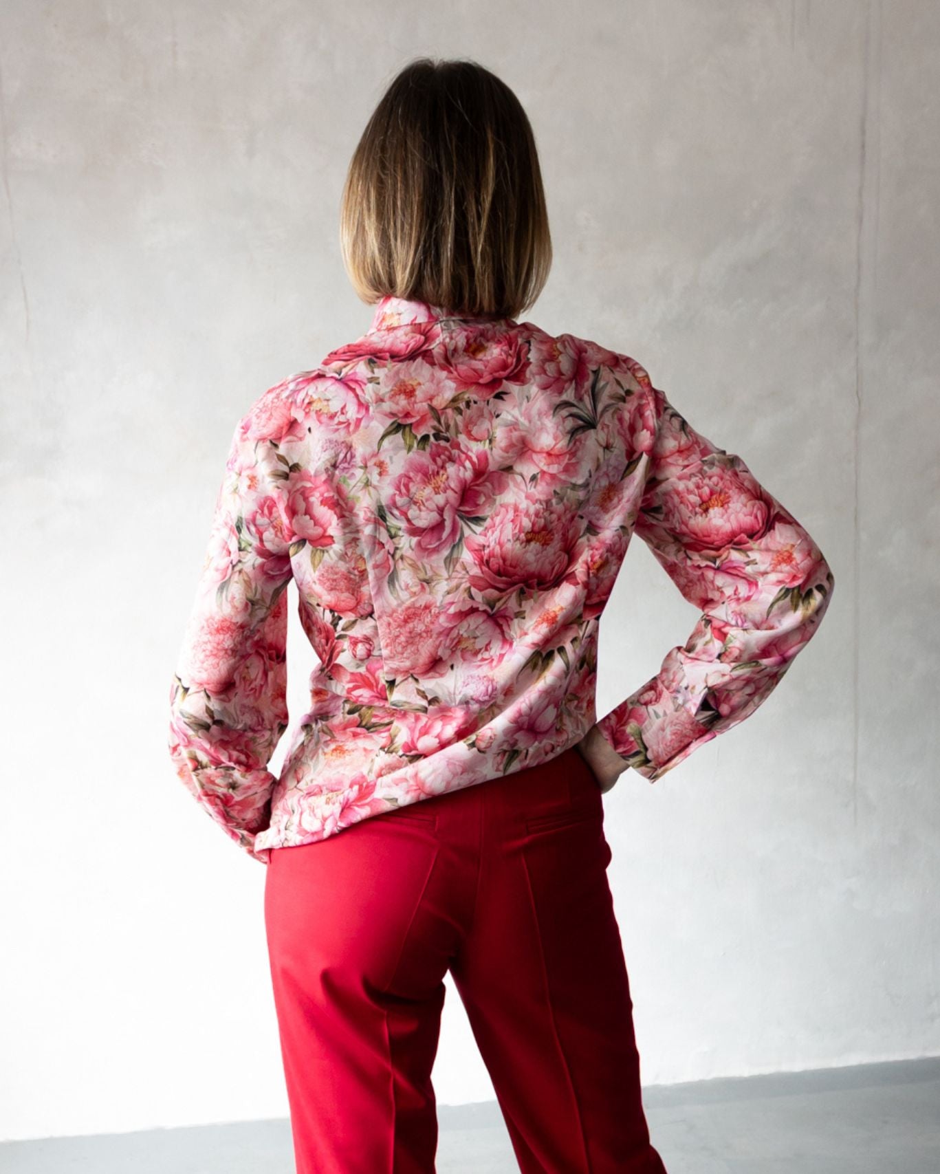 Koszula Florina Malinowa