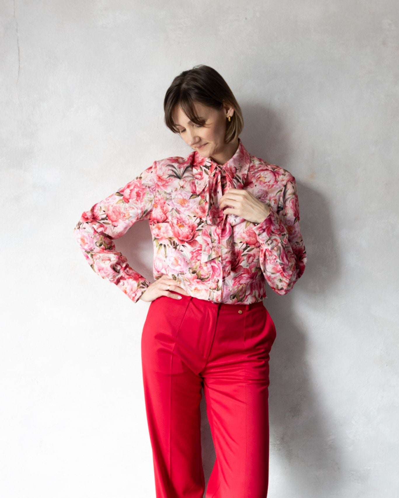 Koszula Florina Malinowa