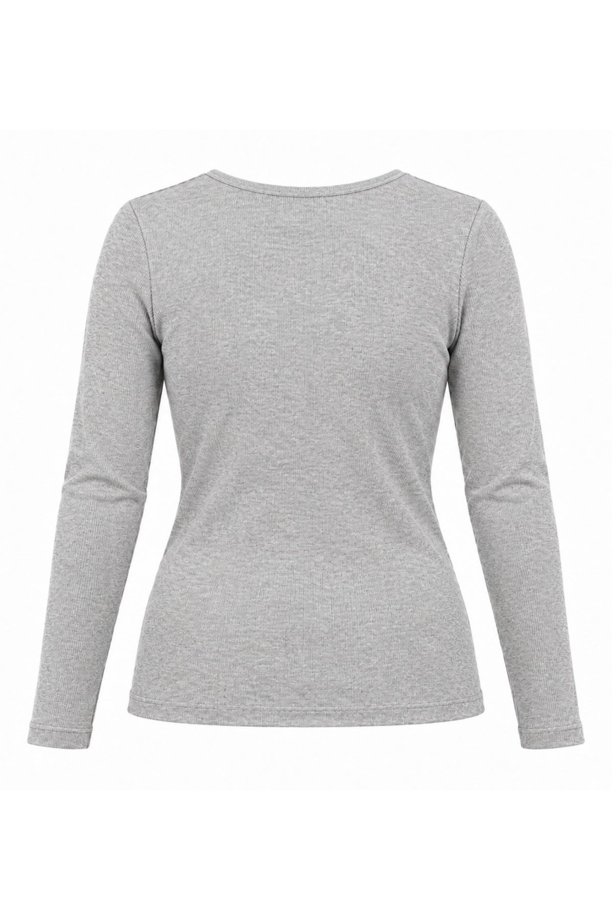 Longsleeve Ness szary melanż