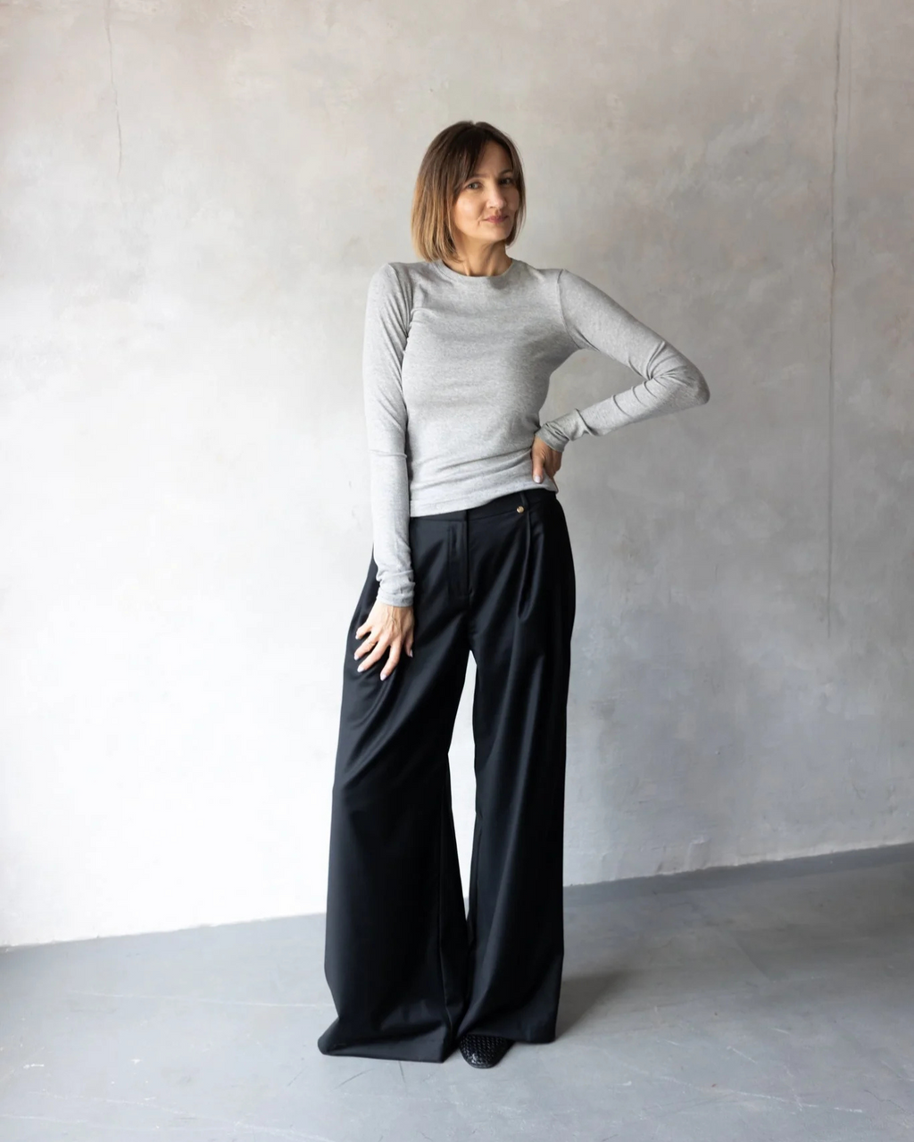 Spodnie Palazzo Black