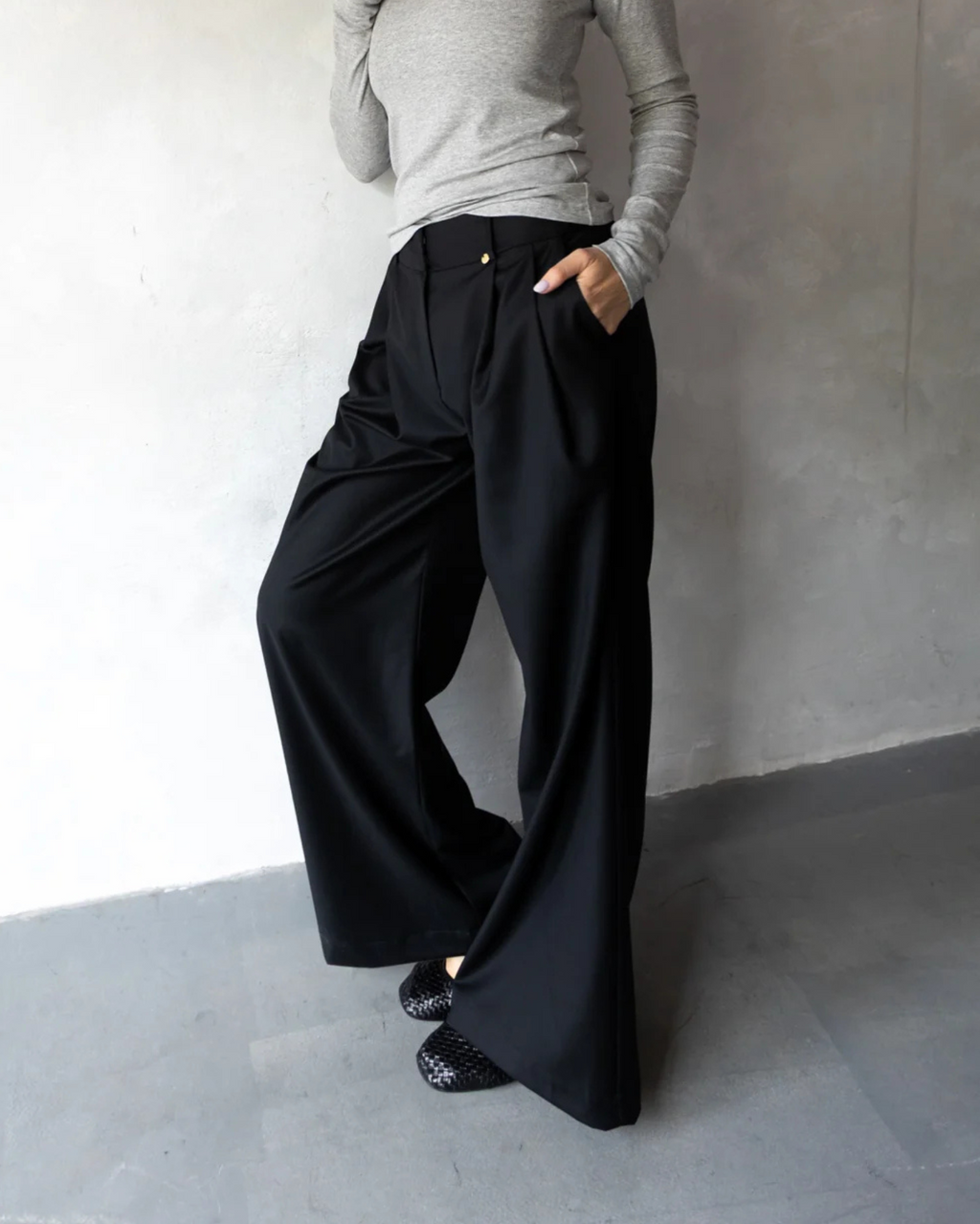 Spodnie Palazzo Black