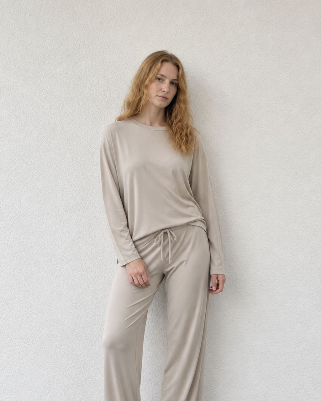 Bluzka długi rękaw Comfy Matcha z modalu