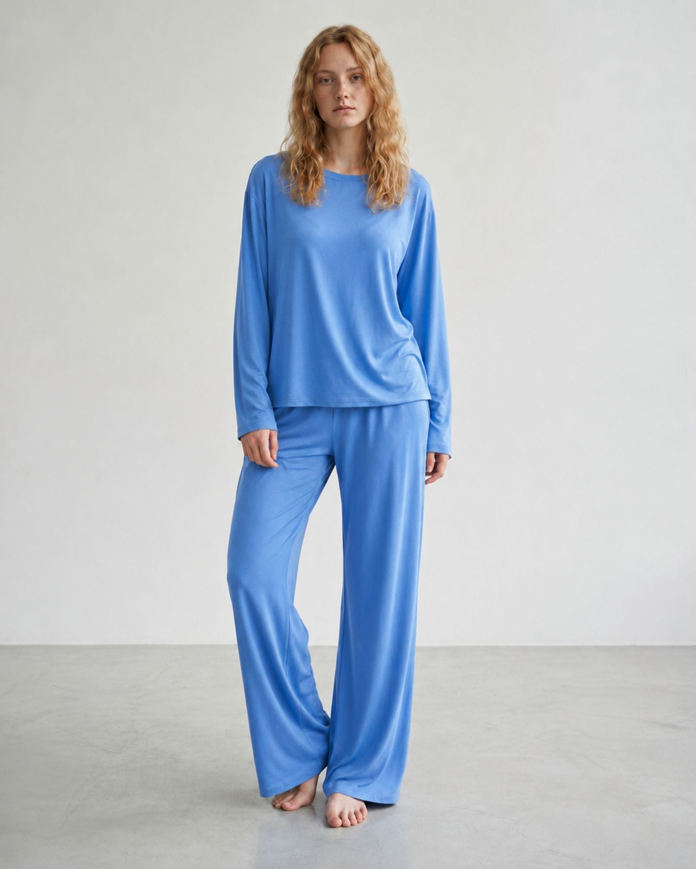Comfy Blue Sky Modal Blouse